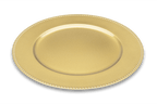 Sousplat Shine Brinox 2 Peças 33cm Dourado
