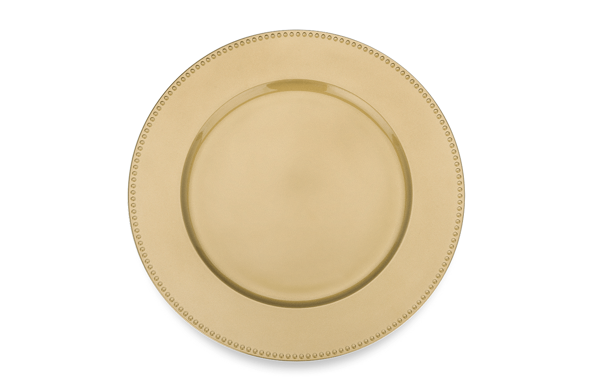 Sousplat Shine Brinox 2 Peças 33cm Dourado
