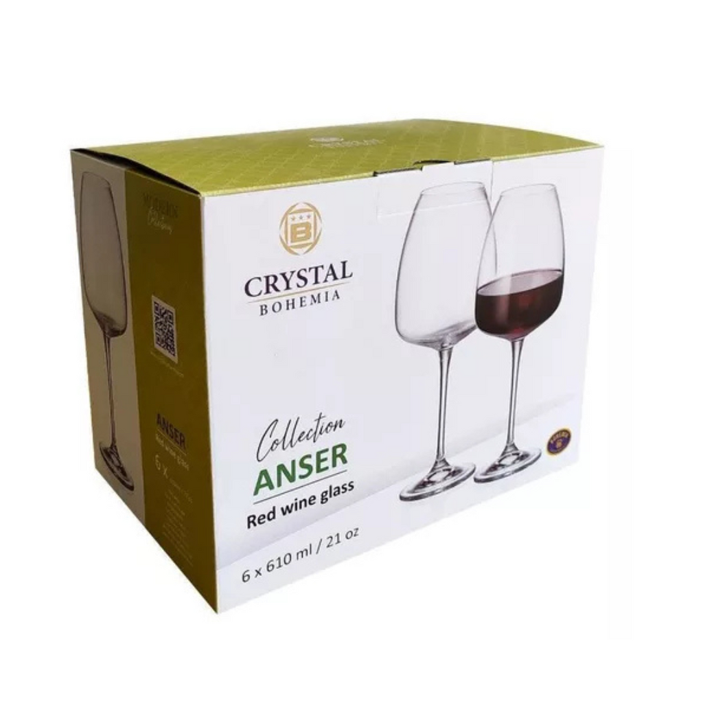 Jogo de 6 Taças para Vinho Tinto Dayhome Alizee 610ml