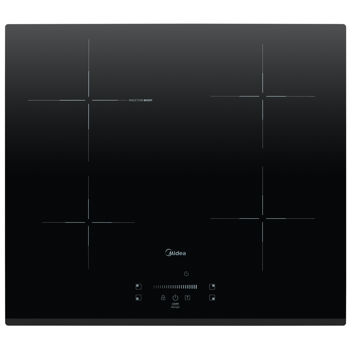 Cooktop Indução Midea 4 Bocas Even Pro Vitrocerâmica Preto 220V