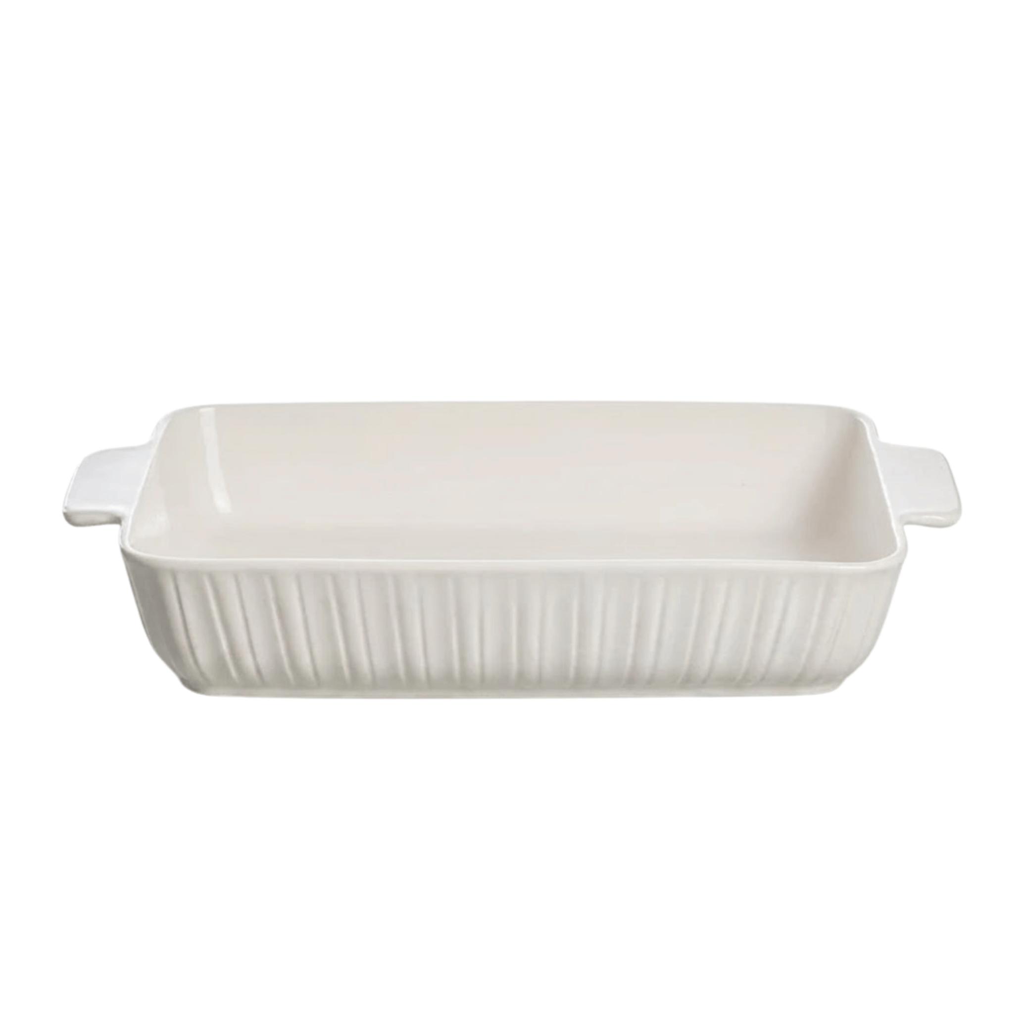 Travessa de Porcelana Full-Fit Blanc com Alça 31,5cm Branco