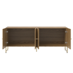 Rack Voss Província 147cm 4 Portas Freijó e Champanhe