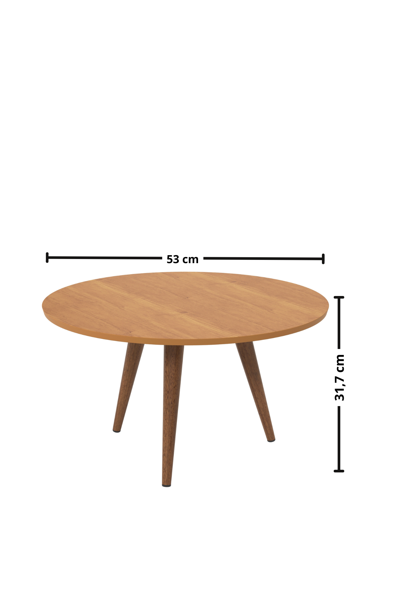 Mesa de Centro Slim Patrimar Redonda Cinamomo