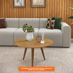 Mesa de Centro Slim Patrimar Redonda Cinamomo