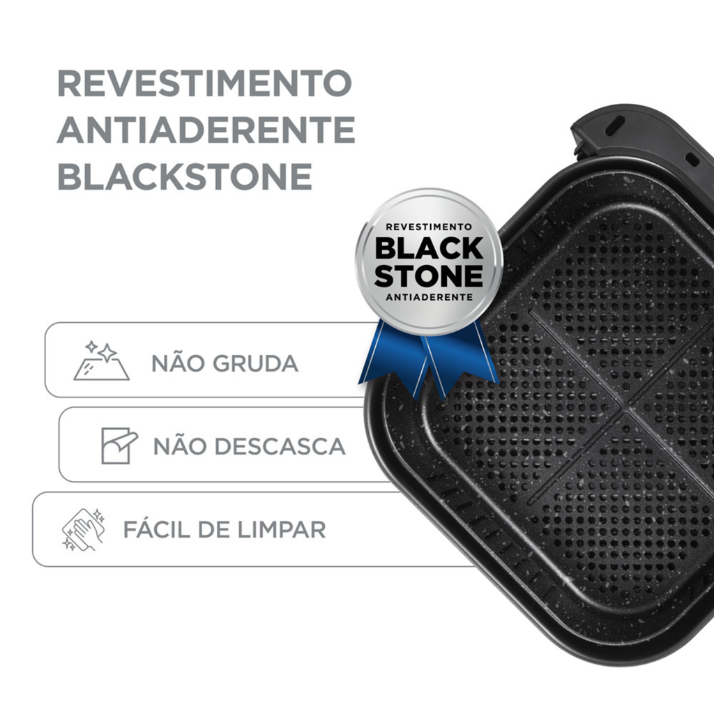 Fritadeira Elétrica Sem Óleo Air Fryer 8,5L Midea Widemax Cyclone Preto 220V