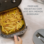 Fritadeira Elétrica Sem Óleo Air Fryer 8,5L Midea Widemax Cyclone Preto 220V