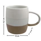 Caneca em Cerâmica Due Full-Fit 360ml Bege