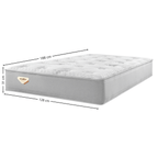 Colchão Blend Casal Ecoflex 128x188x31cm Molas Ensacadas Prata
