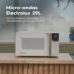 Micro-ondas Electrolux 29L Efficient ME29B Função Descongelamento Assistido Branco 220V