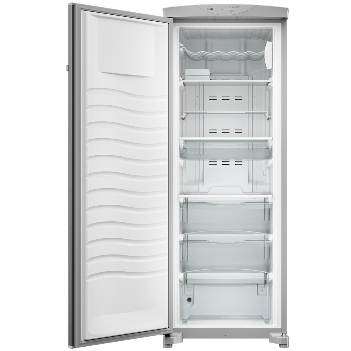 Freezer Vertical Flex Brastemp 276L BVR28PK Frost Free Platinum 220V