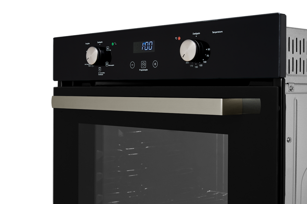 Kit Fischer de Embutir Forno Elétrico Infinty 82 Litros+Micro-ondas Infinity 25 Litros Grill Preto 220V
