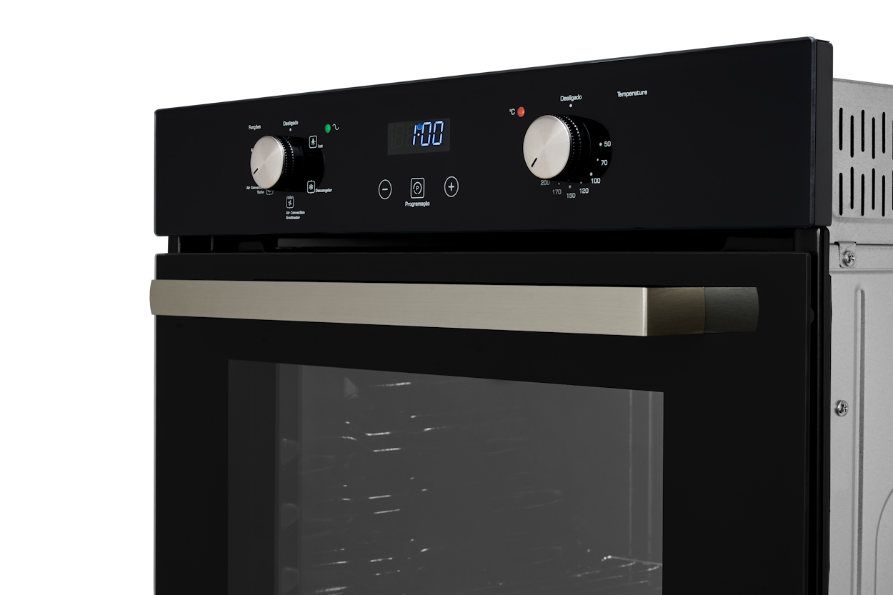 Kit Fischer de Embutir Forno Elétrico Infinty 82 Litros+Micro-ondas Infinity 25 Litros Grill Preto 220V