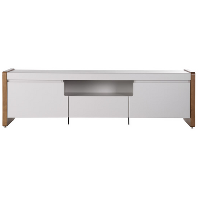 Rack Bristol Província 188cm 2 Portas 1 Gaveta Off White Fosco/Natural