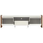 Rack Bristol Província 188cm 2 Portas 1 Gaveta Off White Fosco/Natural