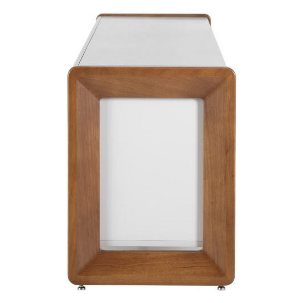 Rack Bristol Província 188cm 2 Portas 1 Gaveta Off White Fosco/Natural