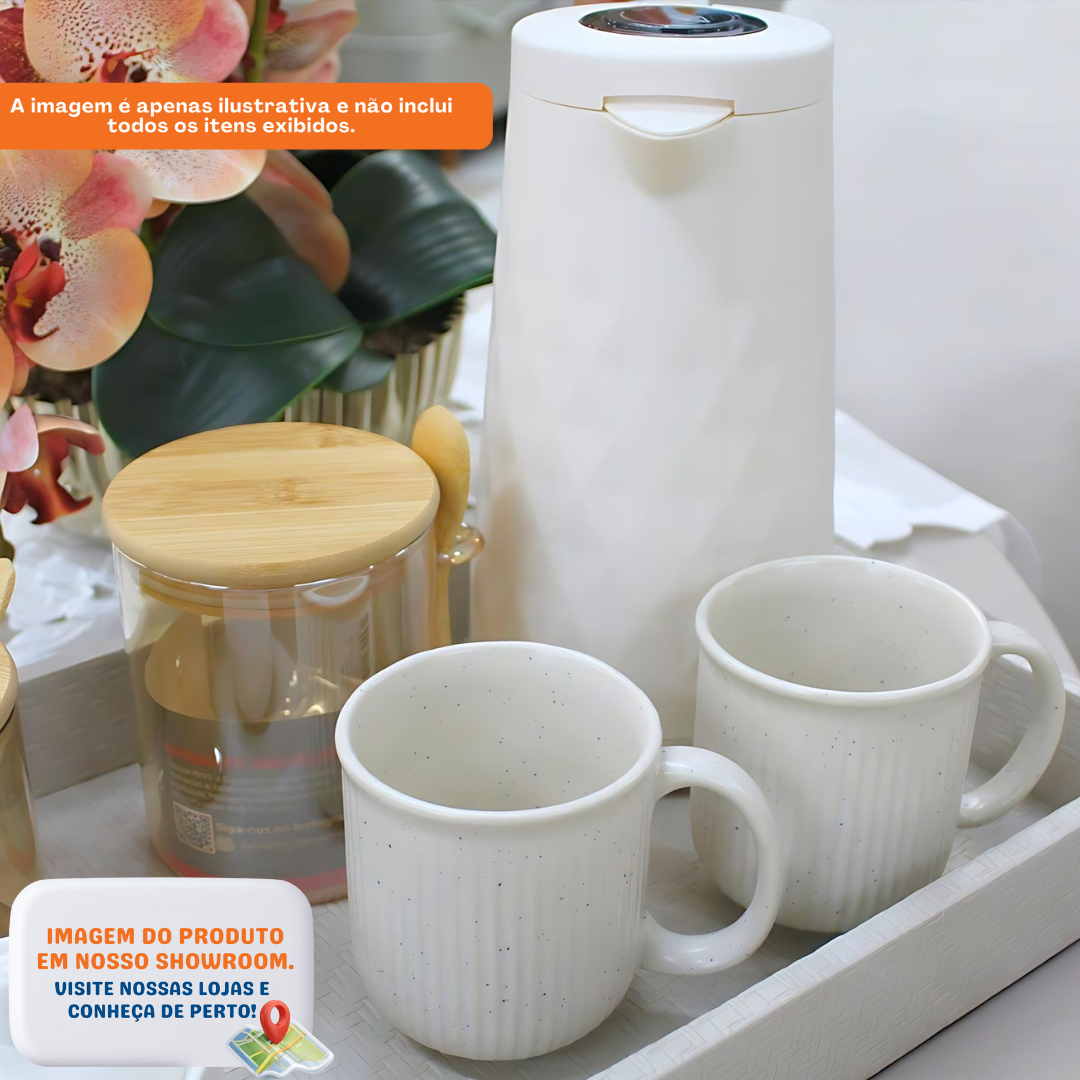 Caneca em Cerâmica Welling Full-Fit 340ml Off White
