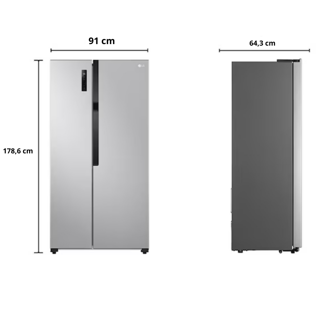 Refrigerador LG 519L Side By Side Inverter Inox 220V