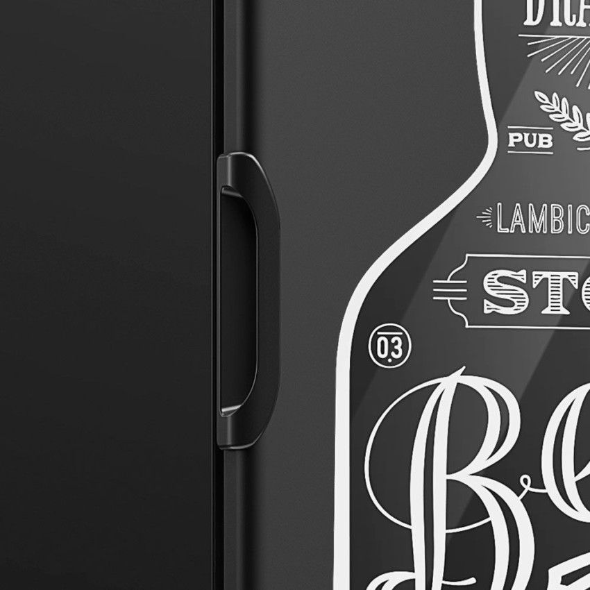 Cervejeira Gelopar 410L GRBA-400 Porta Adesivada Beer Preto 220V