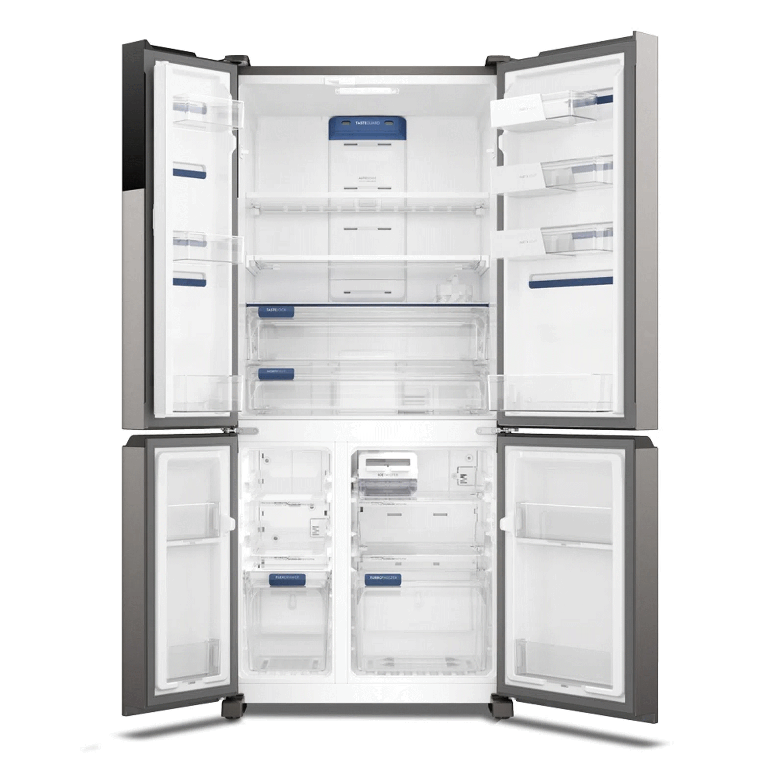Refrigerador Electrolux 581L IQ8S Multidoor Inverter Experience com Flexispace Inox Look 220V