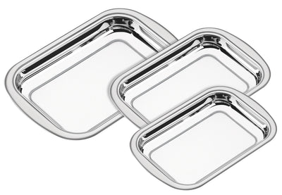 Jogo de Assadeiras Tramontina 3 Peças Aço Inox