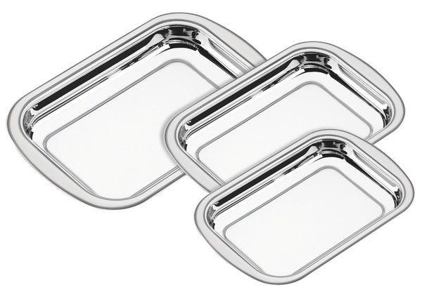 Jogo de Assadeiras Tramontina 3 Peças Aço Inox