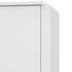Roupeiro Loop Lopas 184cm 100% MDF 4 Portas com Pés Branco