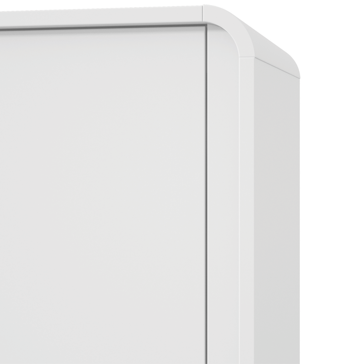 Roupeiro Loop Lopas 184cm 100% MDF 4 Portas com Pés Branco