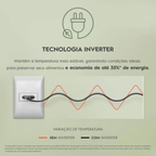 Refrigerador Electrolux 380L AutoSense Inverter Duplex Inox 220V