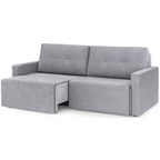 Sofá MH4253 220cm Herval 2 assentos Retráteis Linho Cinza