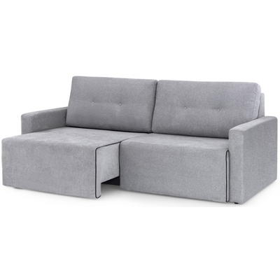 Sofá MH4253 220cm Herval 2 assentos Retráteis Linho Cinza