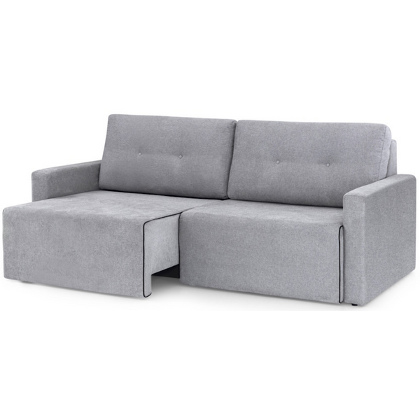 Sofá MH4253 220cm Herval 2 assentos Retráteis Linho Cinza