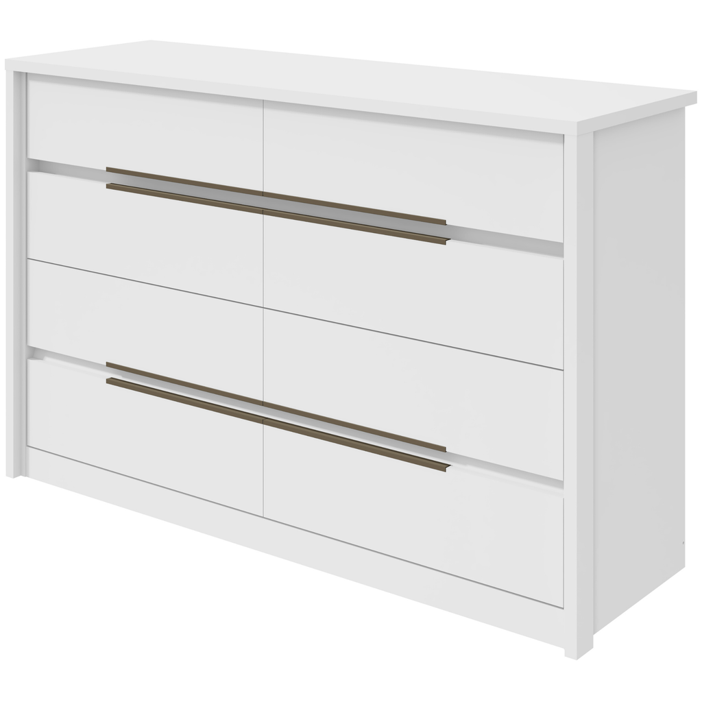 Cômoda Urban Lopas 8 Gavetas 152cm Branco