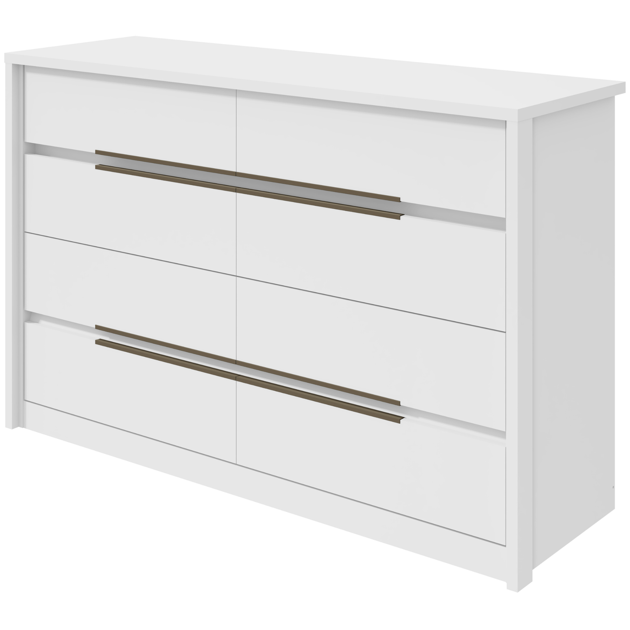 Cômoda Urban Lopas 8 Gavetas 152cm Branco