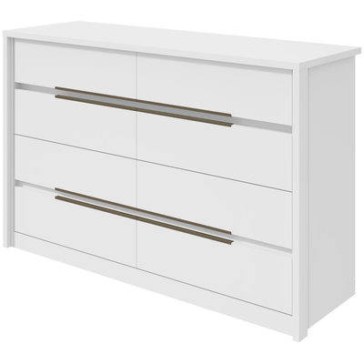 Cômoda Urban Lopas 8 Gavetas 152cm Branco