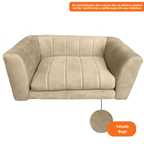 Sofá Pet Alure 80cm Molufan Veludo Bege