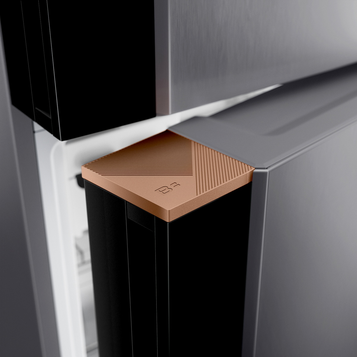 Refrigerador Brastemp 500L BRE66AK Duplex Inverse Inteligente B= Smart Cor Inox Bivolt
