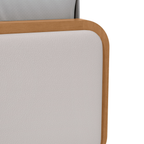 Cama Bibox Loop Lopas Com Cama Auxiliar Amêndoa e Off White