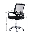 Cadeira Giratória AJ Basic Mesh Diretor Preto
