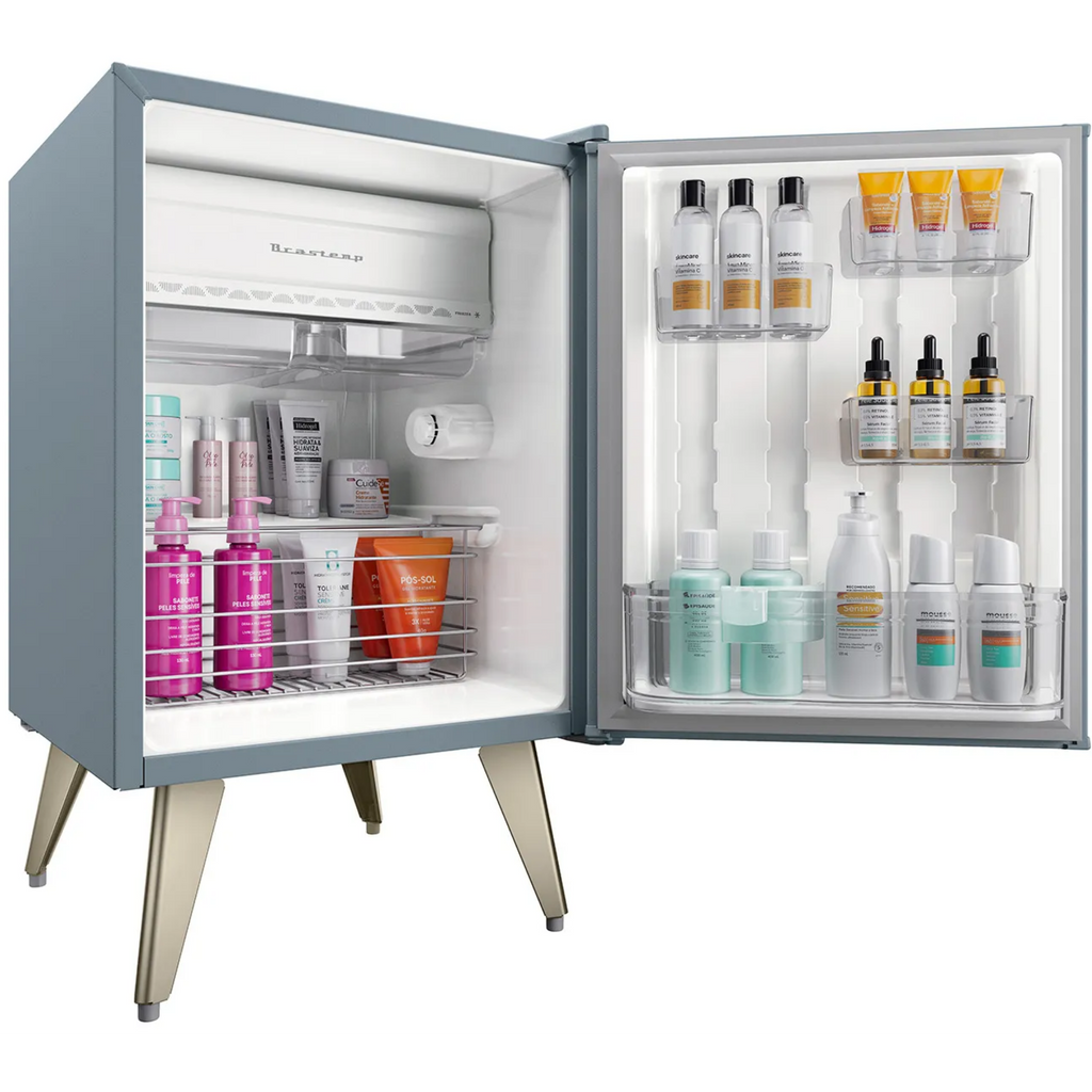 Frigobar Brastemp Retrô 76L BRA08MW Azul Texturizado 220V