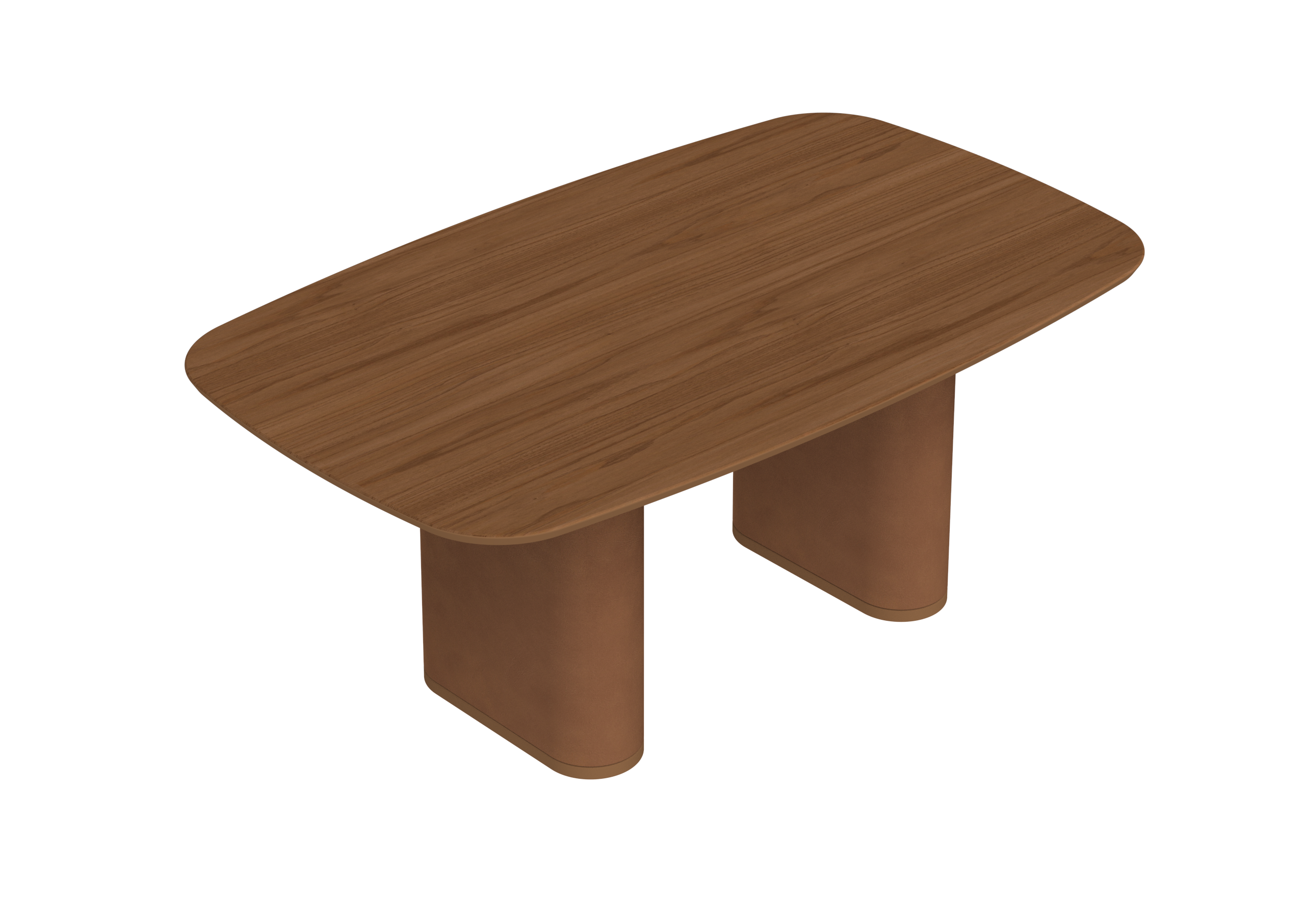 Mesa Retangular Lintz Província 184x110cm Caramelo Tampo Canella