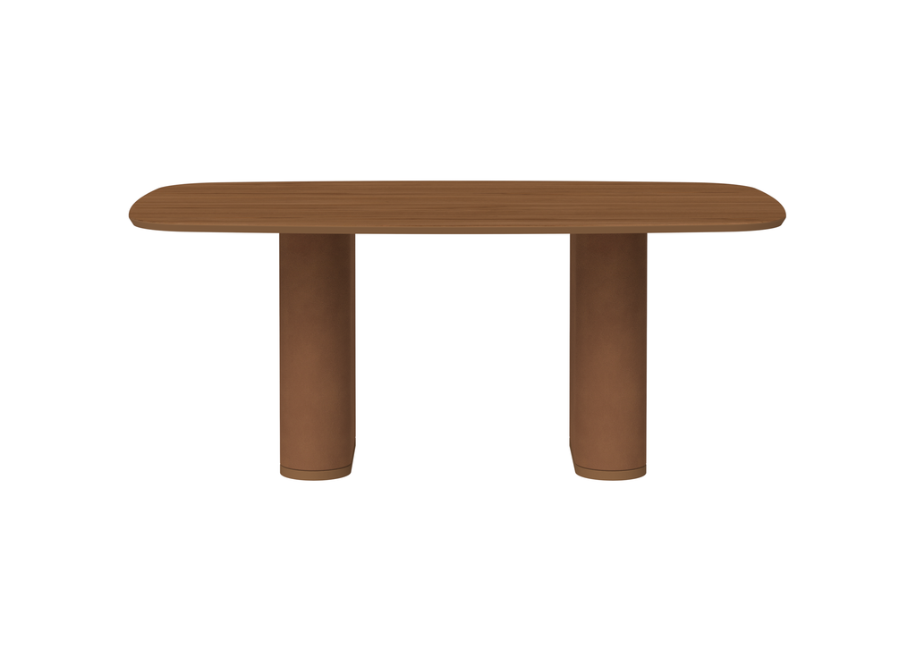 Mesa Retangular Lintz Província 184x110cm Caramelo Tampo Canella