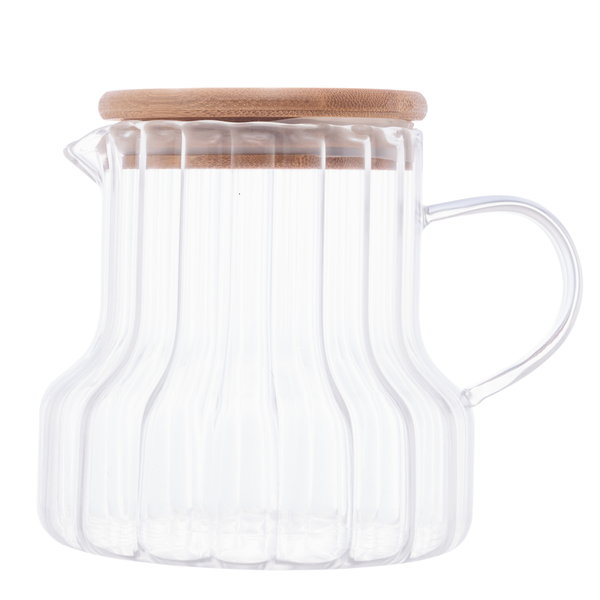 Jarra de Vidro  Coliseu Classic com Tampa de Bambu 500ml
