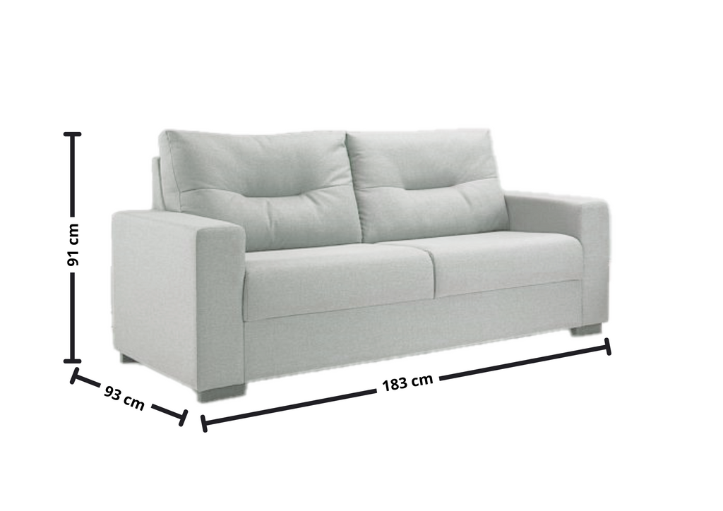 Sofá Living MH4209 183cm Herval 2 assentos Veludo Cinza Claro