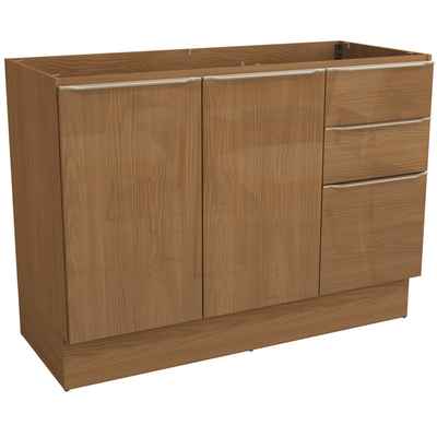 Armário Balcão de Cozinha Vibra Kappesberg 2 Portas 3 Gavetas 120cm Canela