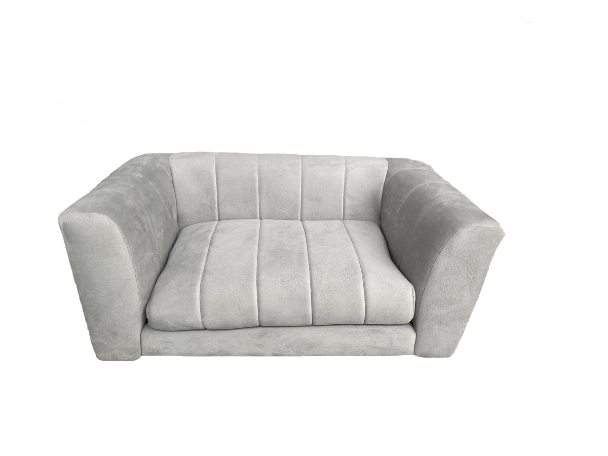 Sofá Pet Alure 80cm Molufan Veludo Prata