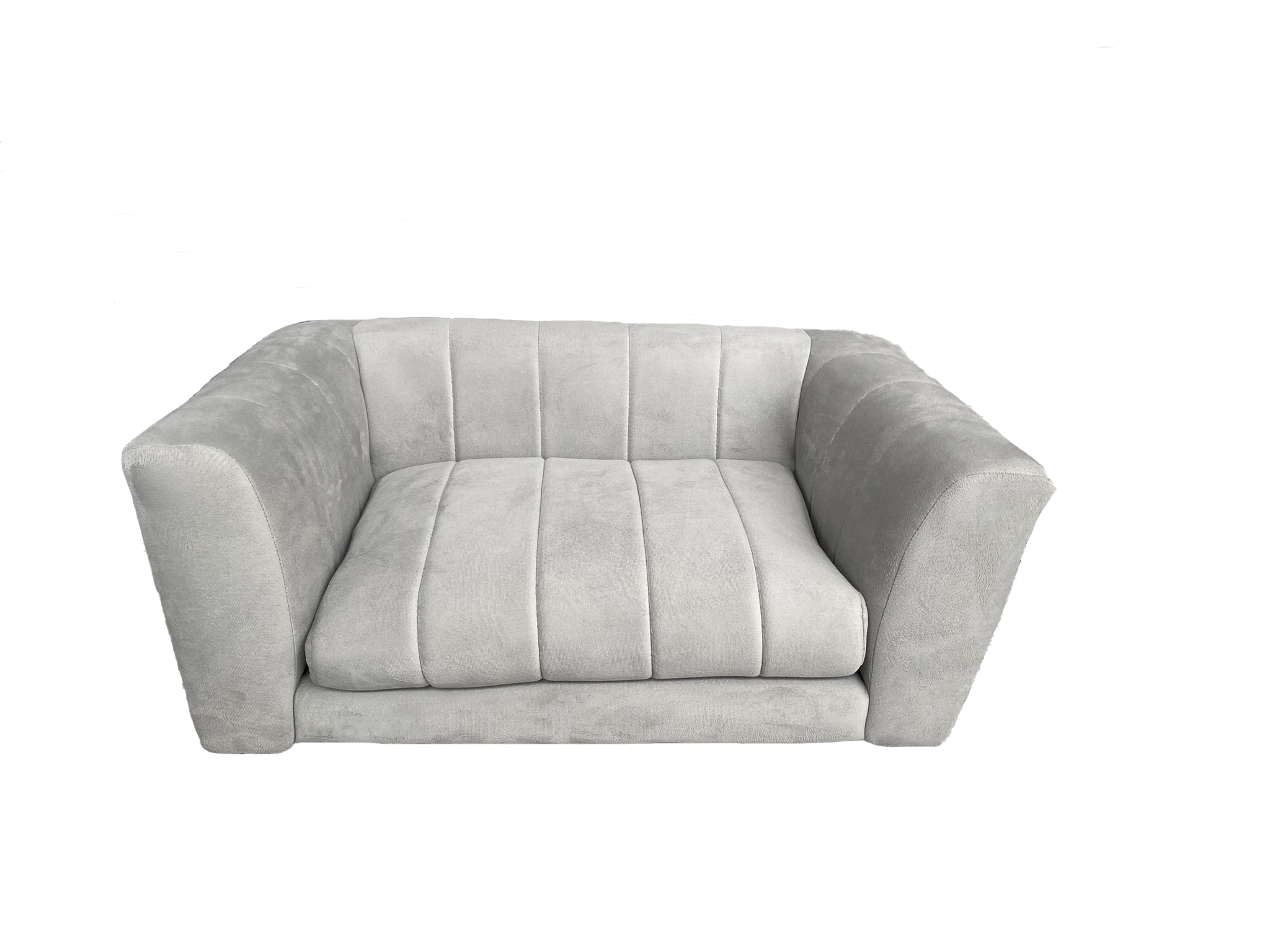 Sofá Pet Alure 80cm Molufan Veludo Prata
