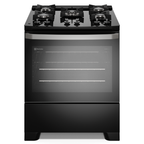 Fogão 5 Bocas Electrolux Efficient FE5GB Piso Mesa de Vidro PerfectCook Preto Bivolt
