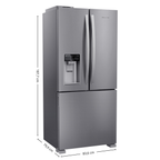 Refrigerador Brastemp 544L BRH85M French Door Inverter Água e Gelo na Porta Cor Inox 220V