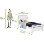 Cama Solteiro Reali Lopas Branco