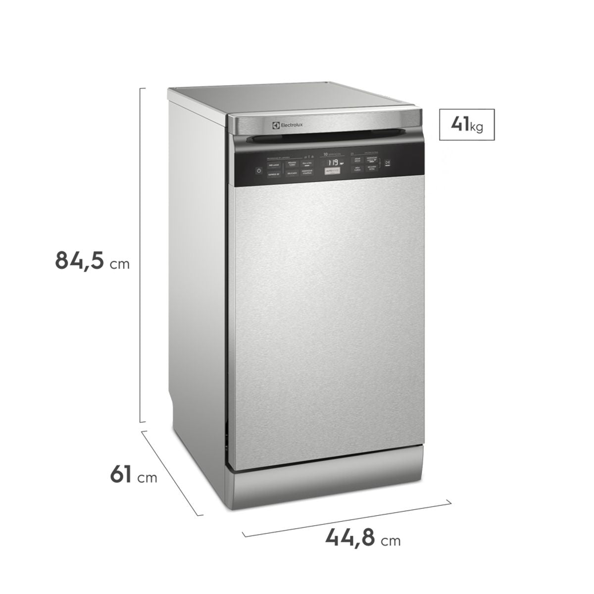 Lava-Louças Electrolux 10 Serviços com Função Higienizar LL10X Inox 220V